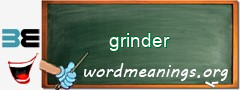 WordMeaning blackboard for grinder